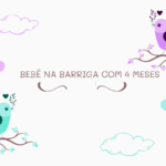bebê na barriga com 4 meses