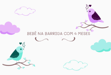 bebê na barriga com 4 meses