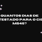Quantos dias de atestado para o CID M545?