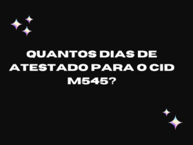 Quantos dias de atestado para o CID M545?