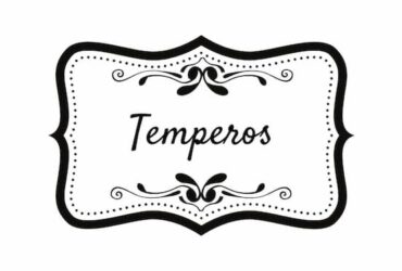 Etiquetas para potes de tempero preto simples 1