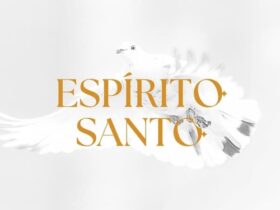 Post Instagram Dia de Pentecostes Catolico Simples Dourado e Branco 1