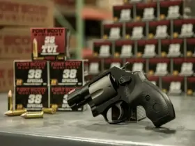 revolver 38 com balas no fundo