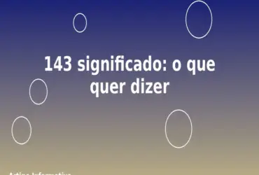 143 significado: o que quer dizer