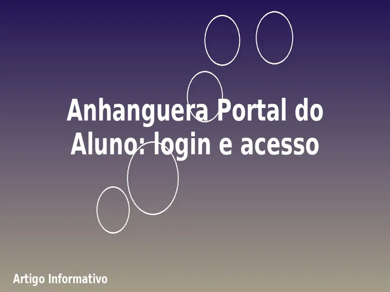 Anhanguera Portal do Aluno: login e acesso
