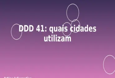 DDD 41: quais cidades utilizam