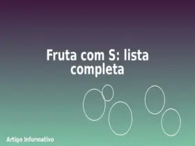 Fruta com S: lista completa