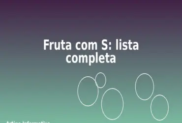 Fruta com S: lista completa