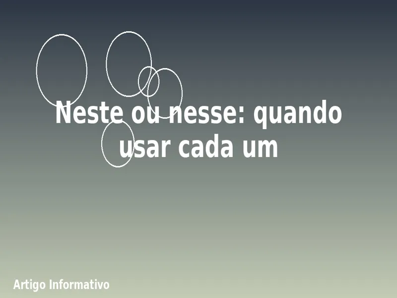 Neste ou nesse: quando usar cada um - Mapa da Violência