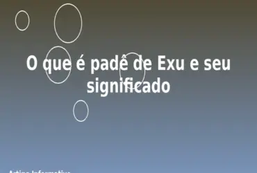 O que é padê de Exu e seu significado