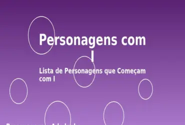 Personagens com I: Lista de Personagens que Começam com I