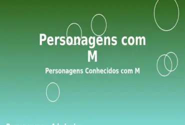Personagens com M: Personagens Conhecidos com M