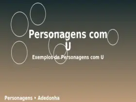 Personagens com U: Exemplos de Personagens com U