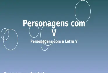Personagens com V: Personagens com a Letra V