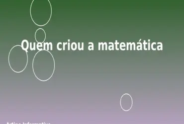 Quem criou a matemática