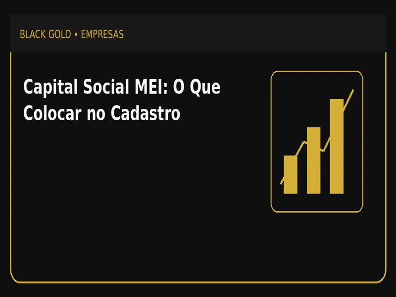 Capital Social MEI: O Que Colocar no Cadastro