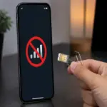 Celular reconhece o chip mas não dá sinal