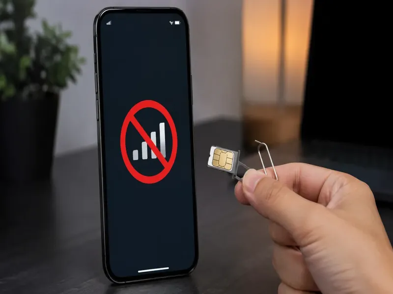 Celular reconhece o chip mas não dá sinal