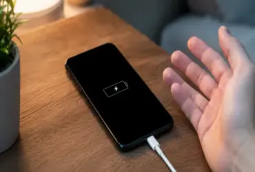 Celular só carrega desligado