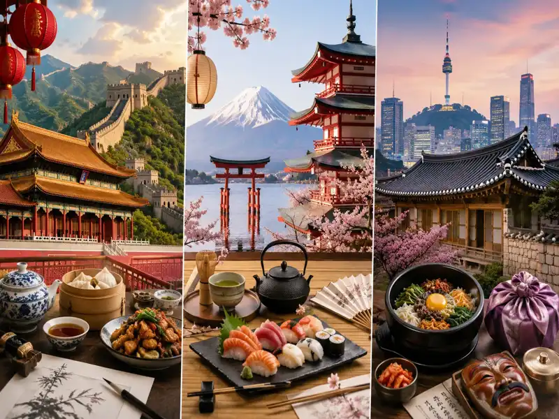 Diferenças entre chineses, japoneses e coreanos: cultura, idioma e aparência