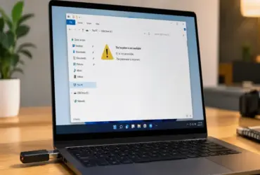 Pendrive reconhece mas não abre
