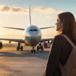 viagens aviao mulher