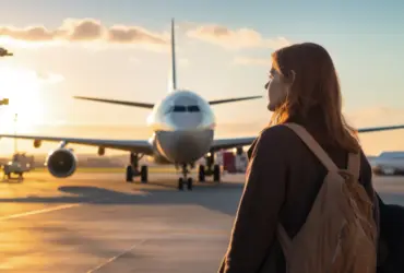 viagens aviao mulher